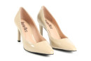 Туфлі жіночі бежеві з натурального лаку (008815)