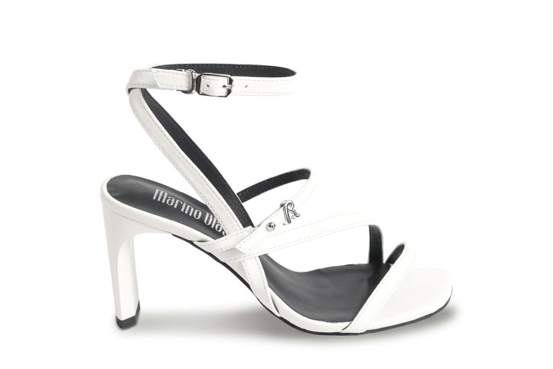 Босоніжки жіночі білі з натуральної шкіри (008947)