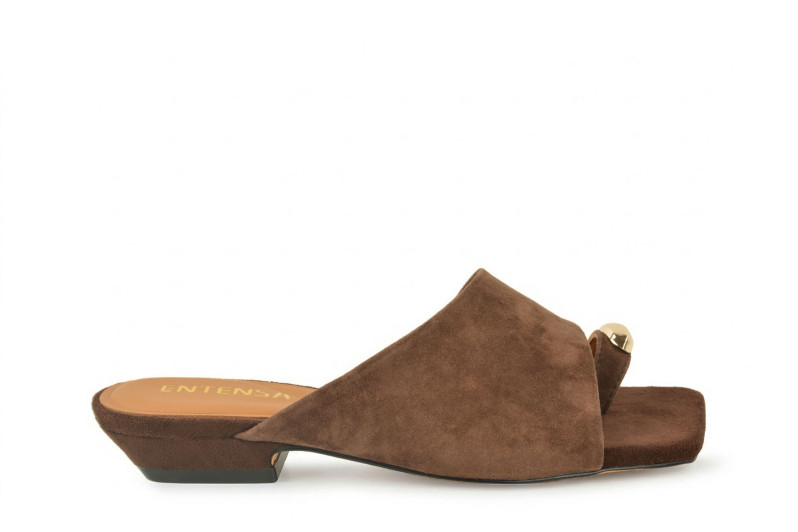 Мюлі коричневі з натуральної замши (008961)