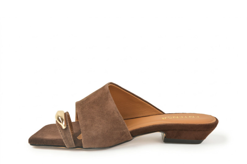 Мюлі коричневі з натуральної замши (008961)