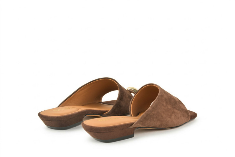 Мюлі коричневі з натуральної замши (008961)