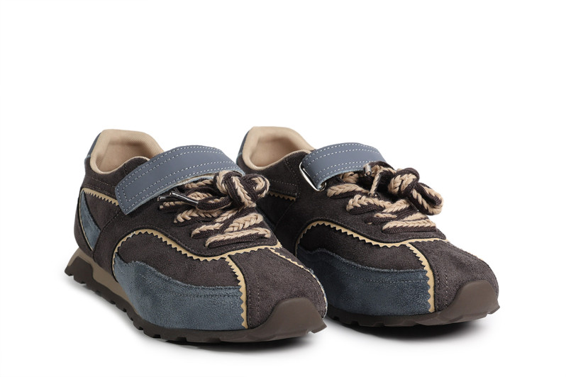 Кросівки жіночі сірі з натуральної замші (008871)