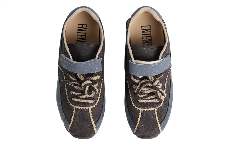 Кросівки жіночі сірі з натуральної замші (008871)