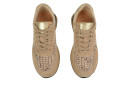Кросівки жіночі бежеві з натуральної замші, текстилю (008928)
