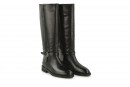 Чоботи жіночі чорні з натуральної шкіри (008469)