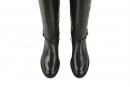 Чоботи жіночі чорні з натуральної шкіри (008469)