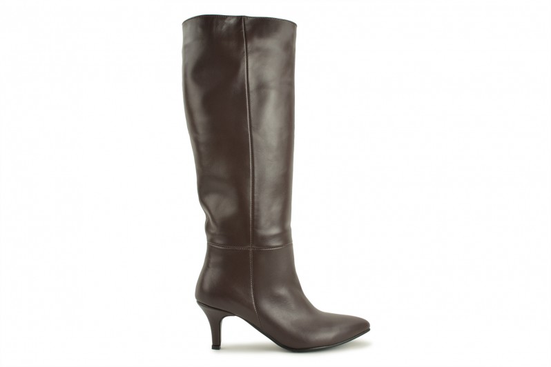 Чоботи жіночі коричневі з натуральної шкіри (008653) Чоботи жіночі коричневі з натуральної шкіри (008653)