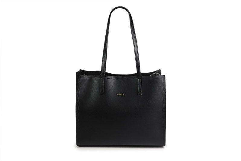 Сумка жіноча чорна з натуральної шкіри (008889)