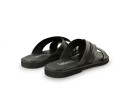 Шльопанці чоловічі чорні з натуральної шкіри (008959)