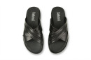 Шльопанці чоловічі чорні з натуральної шкіри (008959)