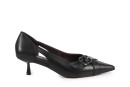 Туфлі жіночі чорні з натуральної шкіри (008768)