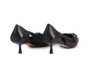 Туфлі жіночі чорні з натуральної шкіри (008768)