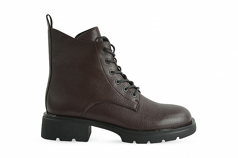 Черевики жіночі коричневі з натуральної шкіри (008523) Черевики жіночі коричневі з натуральної шкіри (008523)