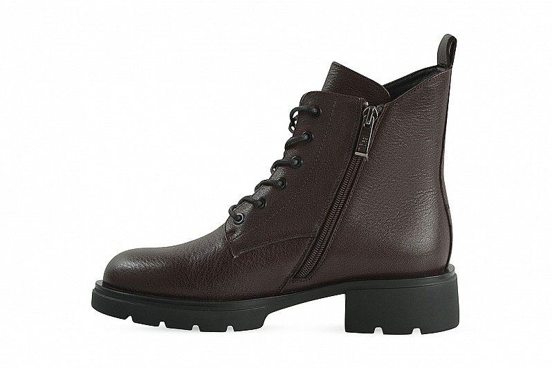 Черевики жіночі коричневі з натуральної шкіри (008523)