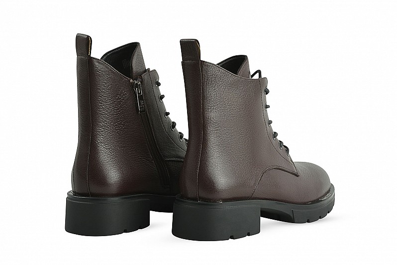 Черевики жіночі коричневі з натуральної шкіри (008523)