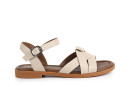 Босоніжки жіночі бежеві з натуральної шкіри (008898)