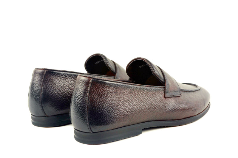 Туфлі чоловічі коричневі з натуральної шкіри (009047)