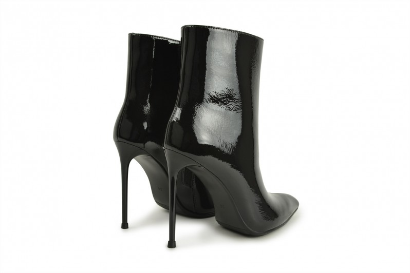 Черевики жіночі чорні з натурального лаку (008670) Черевики жіночі чорні з натурального лаку (008670)