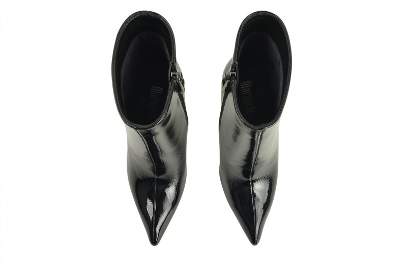 Черевики жіночі чорні з натурального лаку (008670) Черевики жіночі чорні з натурального лаку (008670)