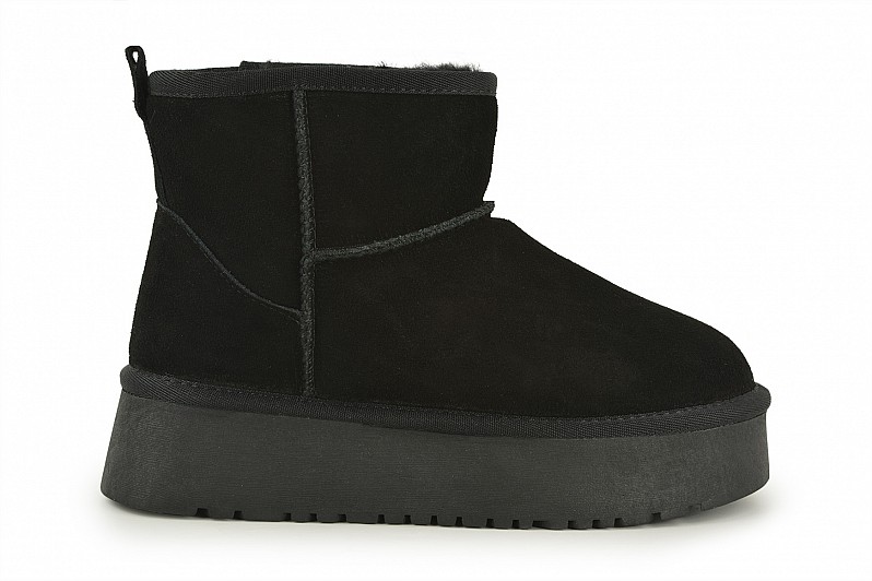 Уггі жіночі чорні з натуральної замши (008543) Уггі жіночі чорні з натуральної замши (008543)