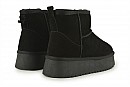 Уггі жіночі чорні з натуральної замши (008543)