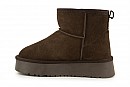 Уггі жіночі коричневі з натуральної замши (008544)