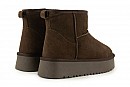 Уггі жіночі коричневі з натуральної замши (008544)