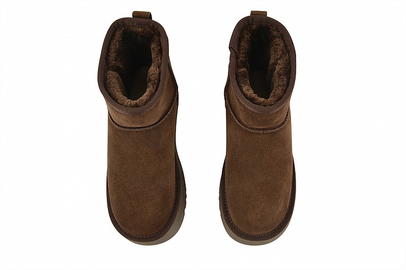 Уггі жіночі коричневі з натуральної замши (008544)