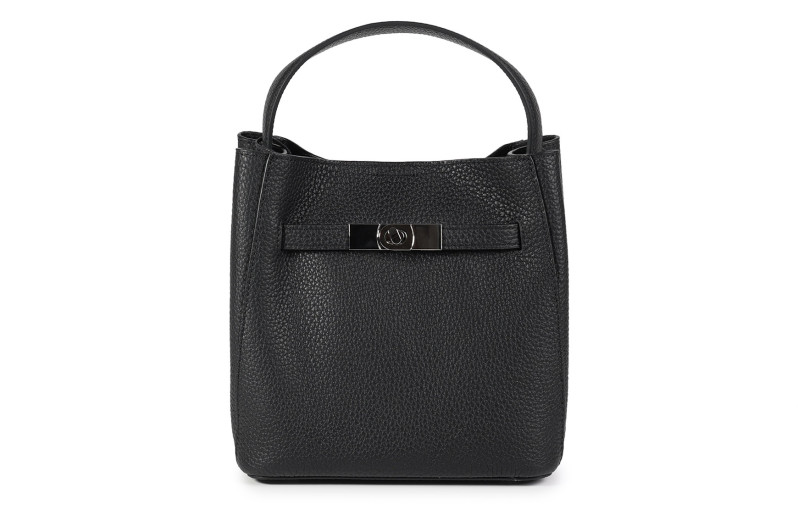 Сумка жіноча чорна з натуральної шкіри (008882)