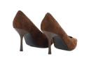Туфлі жіночі коричневі з натуральної замши (008984)
