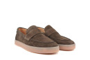 Туфлі чоловічі коричневі з натуральної замши (009050)