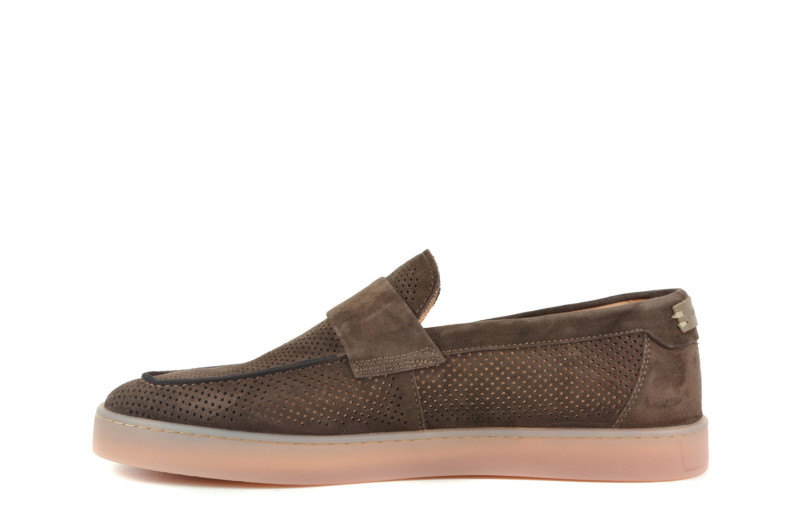 Туфлі чоловічі коричневі з натуральної замши (009050)