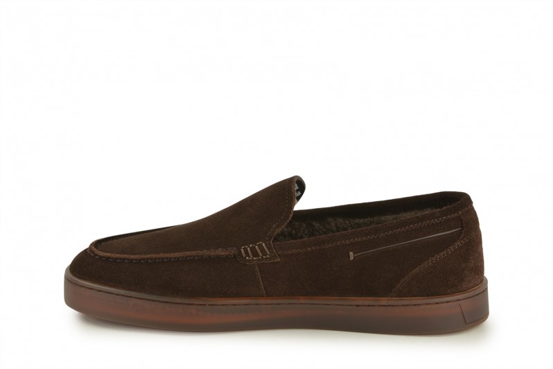 Туфлі чоловічі коричневі з натуральної замши (008573)