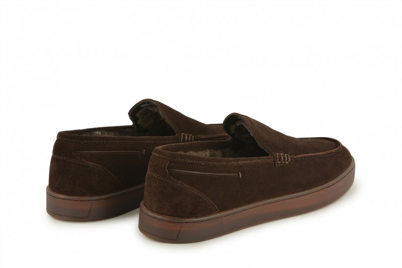 Туфлі чоловічі коричневі з натуральної замши (008573)