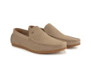Мокасини чоловічі бежеві з нубуку (008845)