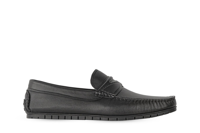 Мокасини чоловічі чорні з натуральної шкіри (008847)