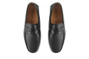Мокасини чоловічі чорні з натуральної шкіри (008847)