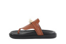 Шльопанці жіночі руді з натуральної шкіри (008991)