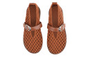 Балетки жіночі руді зі штучної шкіри (008996)