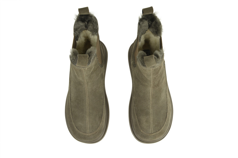 Уггі жіночі хакі з натуральної замши (009523)
