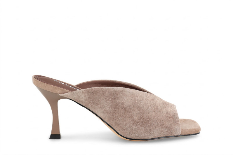 Мюлі бежеві з натуральної замши (009003)