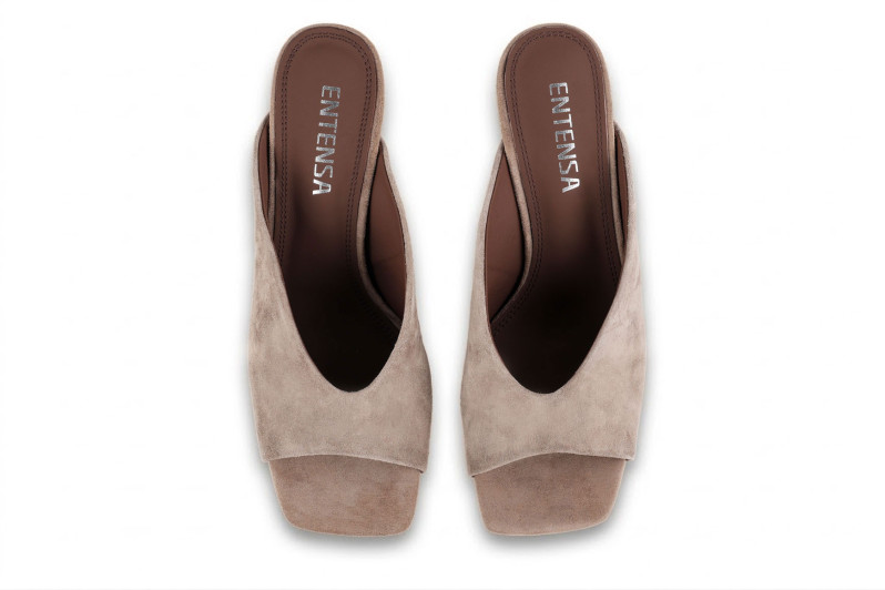 Мюлі бежеві з натуральної замши (009003)