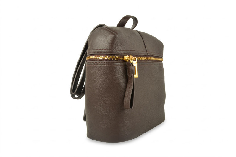 Рюкзак жіночий коричневий з натуральної шкіри (009042)