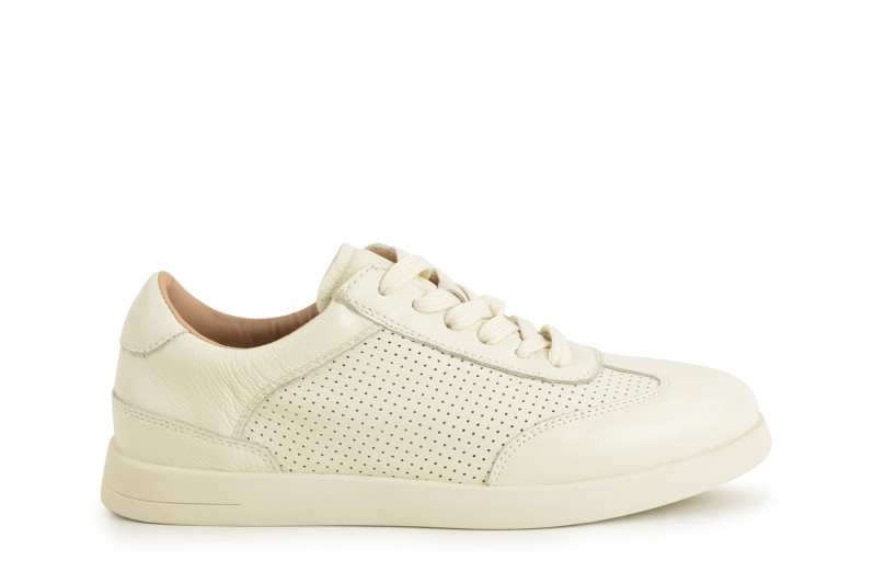 Кеди жіночі бежеві з натуральної шкіри (008775)