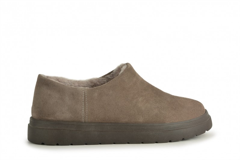 Туфлі жіночі сірі з натуральної замши (008649)