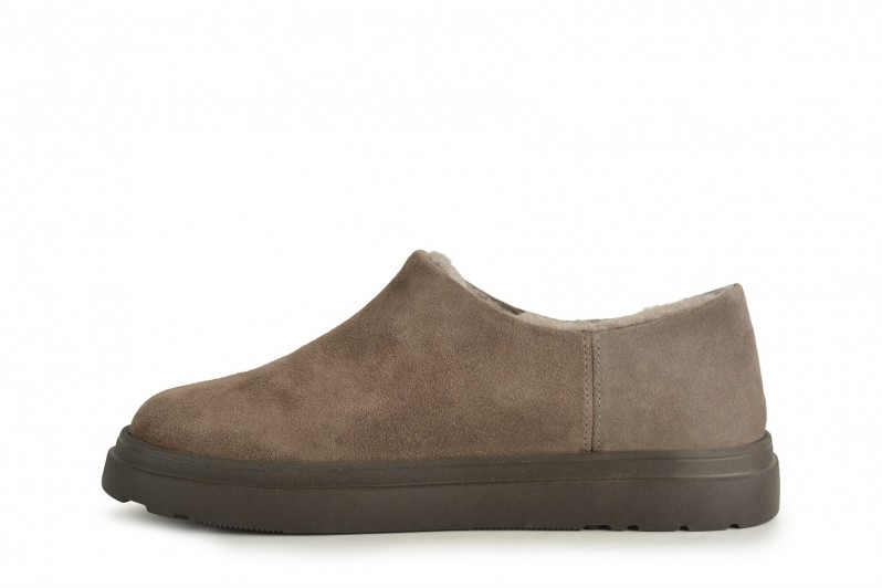 Туфлі жіночі сірі з натуральної замши (008649)