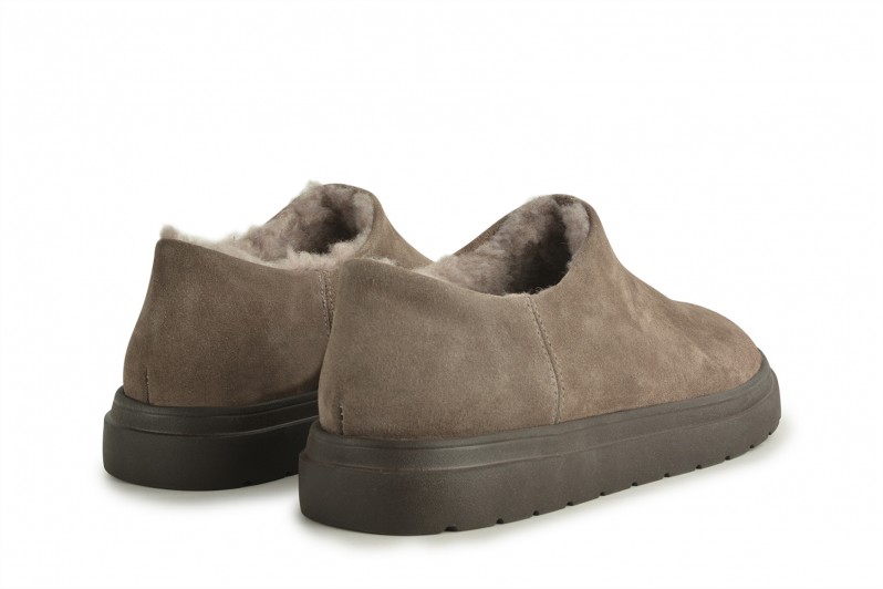 Туфлі жіночі сірі з натуральної замши (008649)