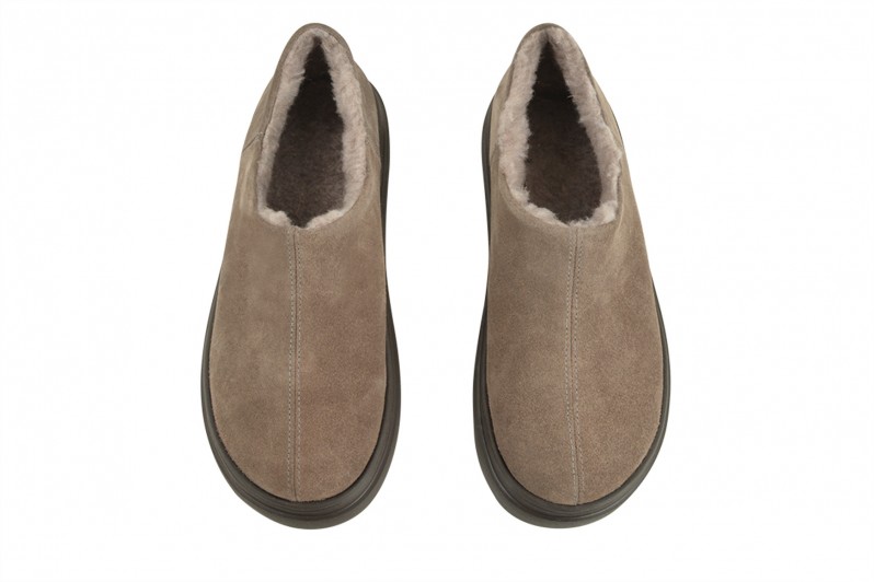 Туфлі жіночі сірі з натуральної замши (008649)