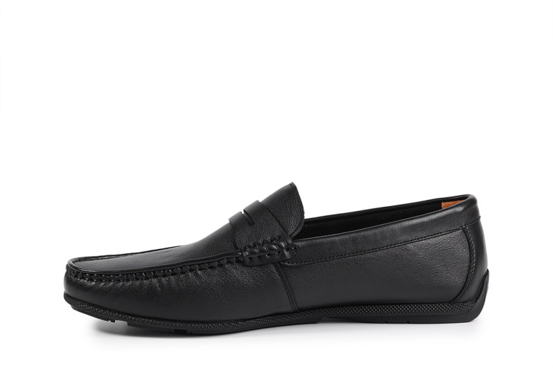 Мокасини чоловічі чорні з натуральної шкіри (008863)