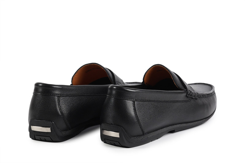 Мокасини чоловічі чорні з натуральної шкіри (008863)